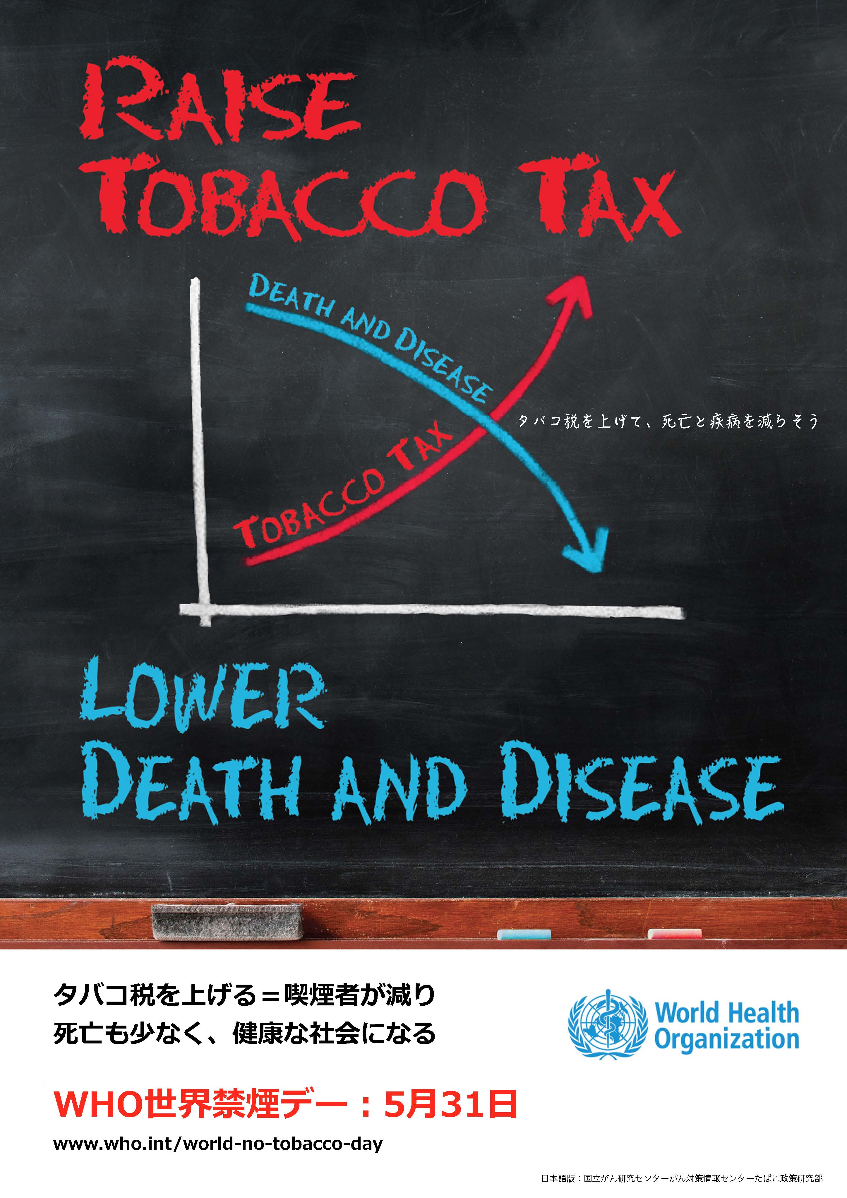 タバコ税を上げる
